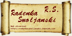 Radenka Smoljanski vizit kartica